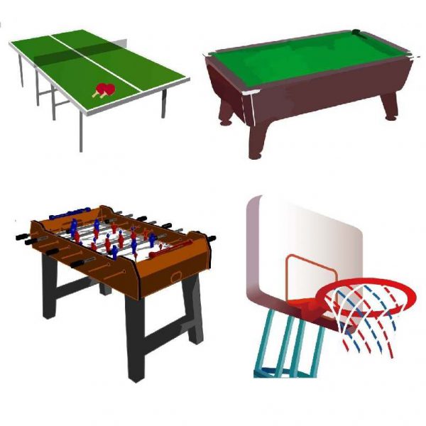 4 tables השכרת שולחנות משחק לאירועים - 4 שולחנות